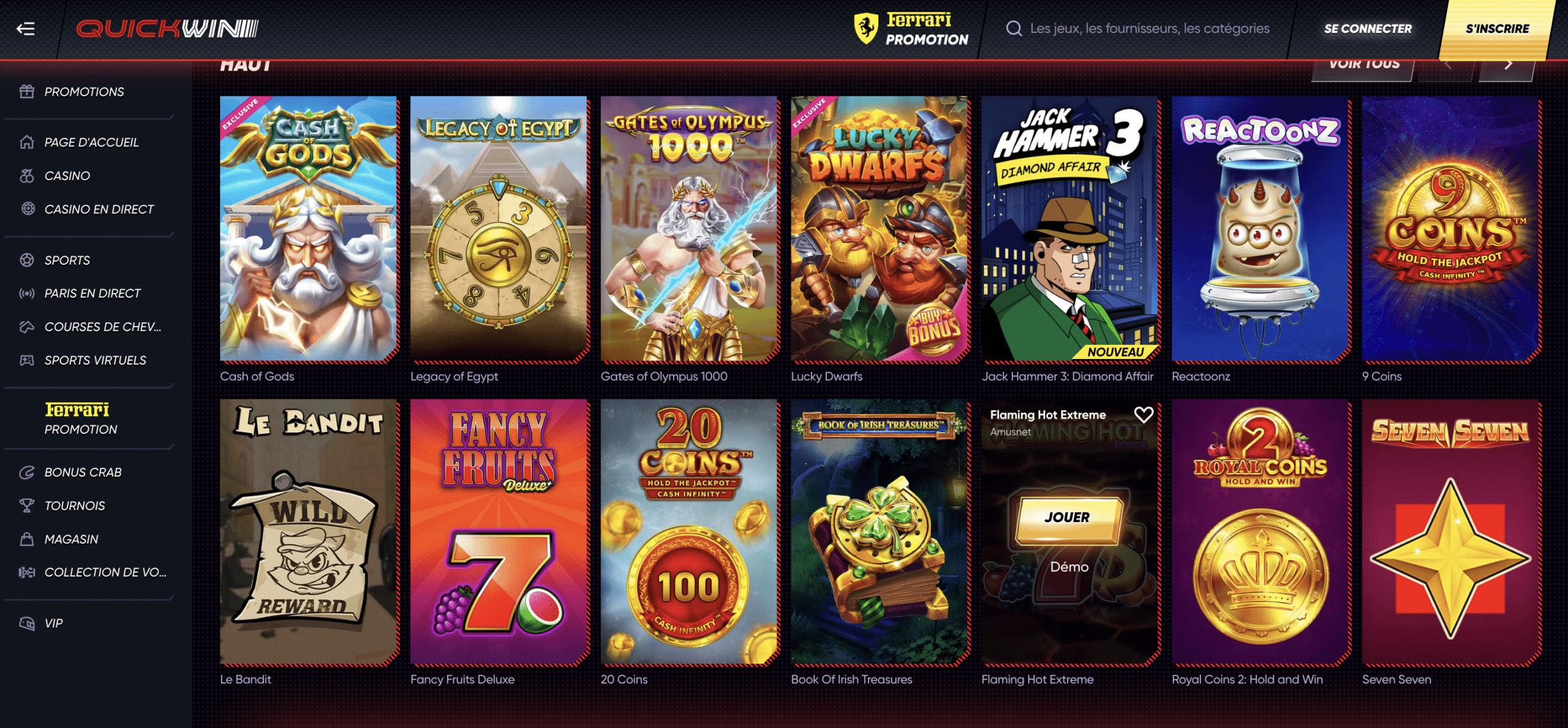 new quick win online casino