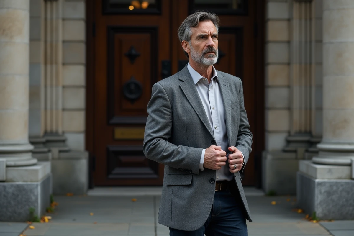 Homme hésitant devant l