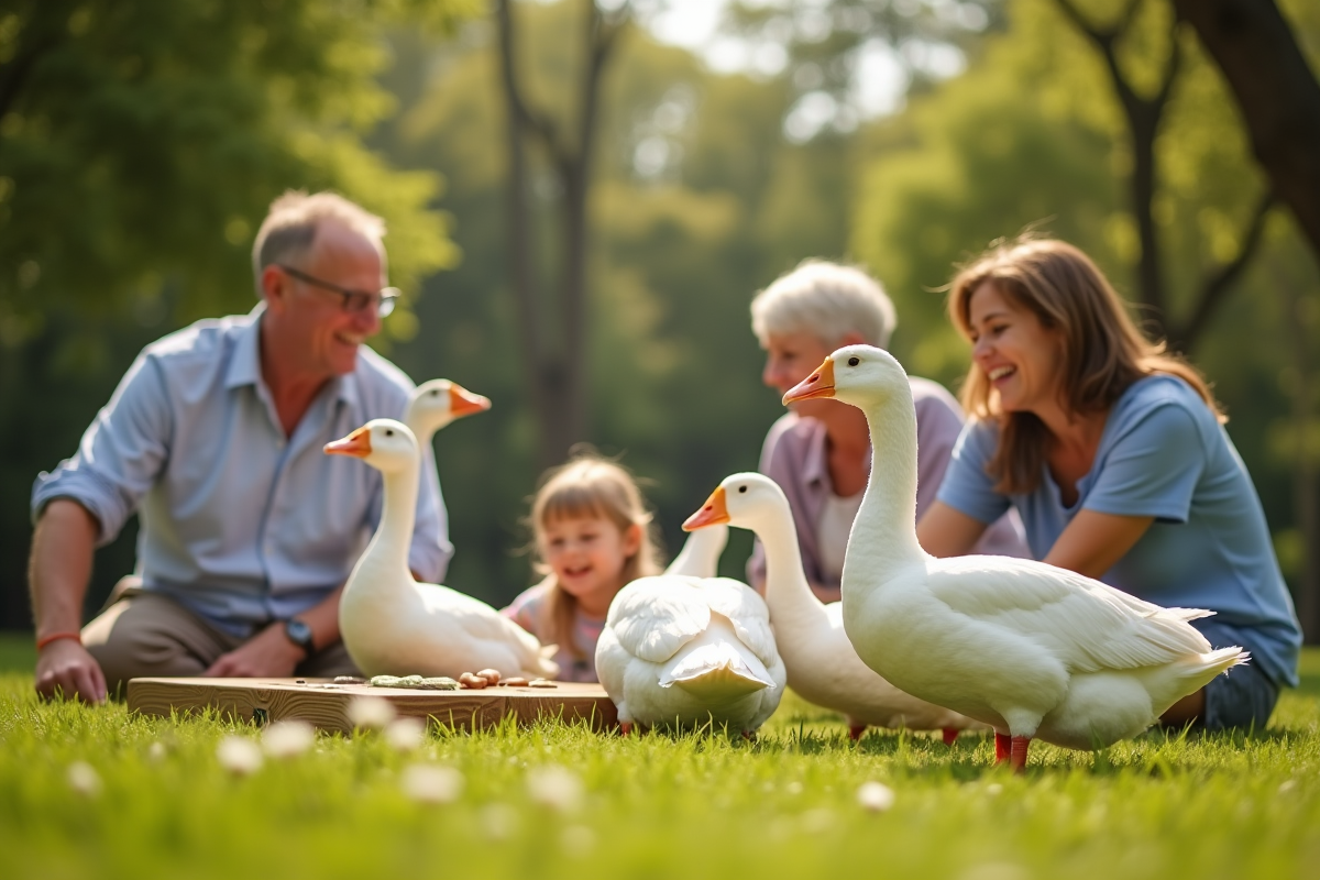 Famille jouant au jeu de l